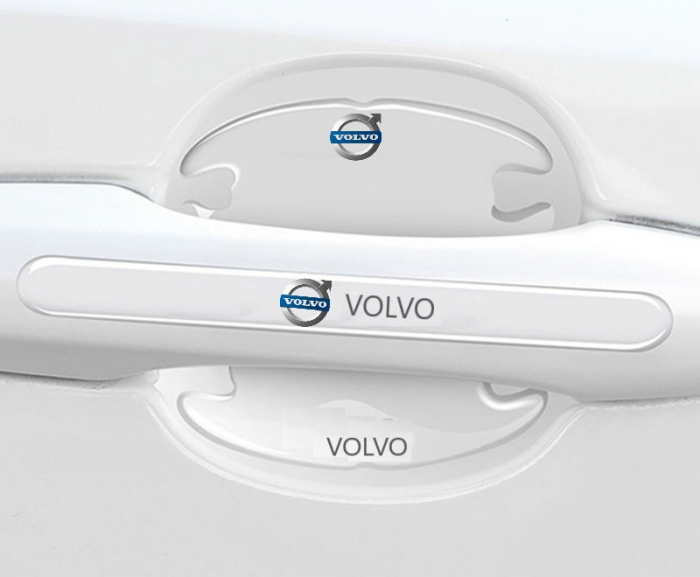 Set 8 Stikere - Autocolante Transparente pentru Protectie Zgarieturi Manere Usa - VOLVO [2]