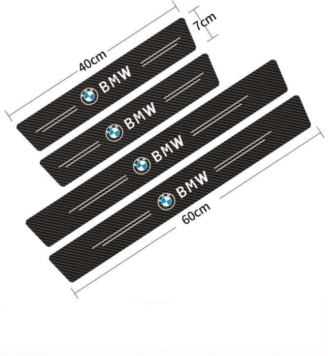 Set protectii prag autocolante Carbon - BMW [3]