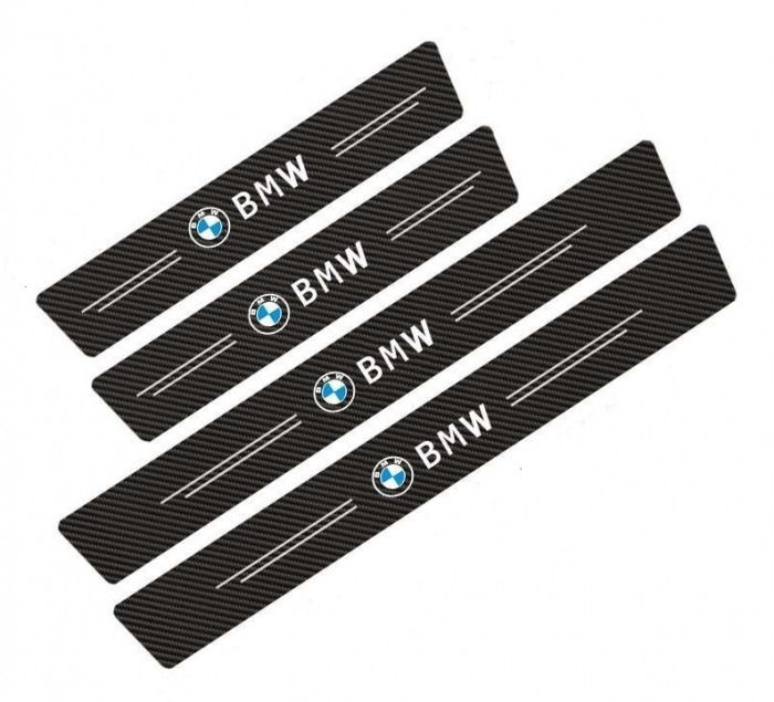 Set protectii prag autocolante Carbon - BMW [2]