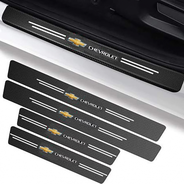 Set protectii prag autocolante Carbon - CHEVROLET [1]