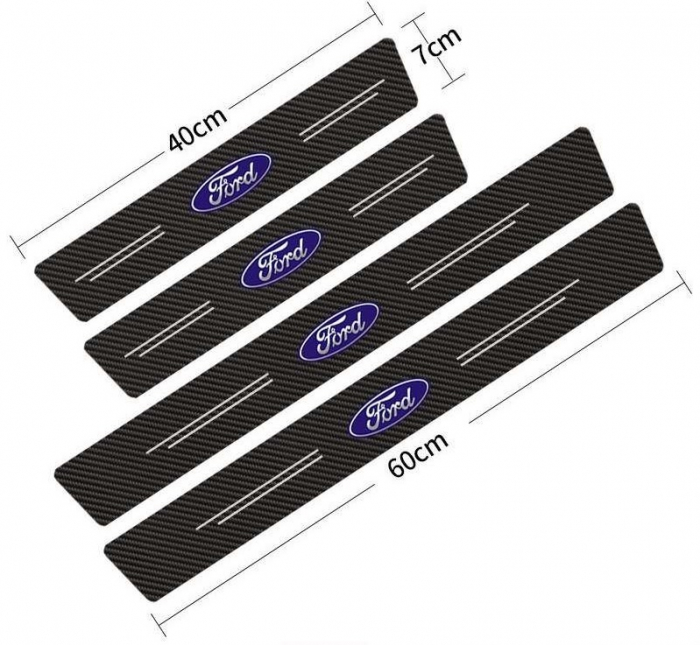 Set protectii prag autocolante Carbon - FORD [3]