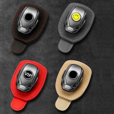 Suport auto ochelari CITROEN - piele neagra ALCANTARA [6]