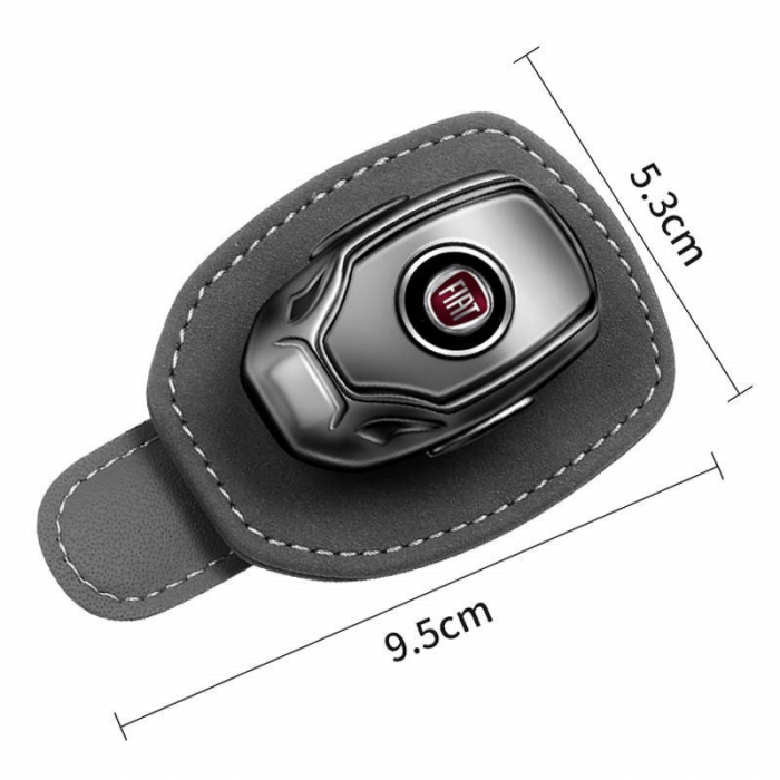 Suport auto ochelari FIAT - piele neagra ALCANTARA [3]