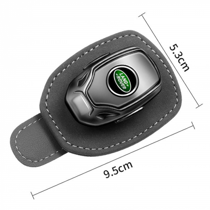 Suport auto ochelari LAND ROVER - piele neagra ALCANTARA [3]