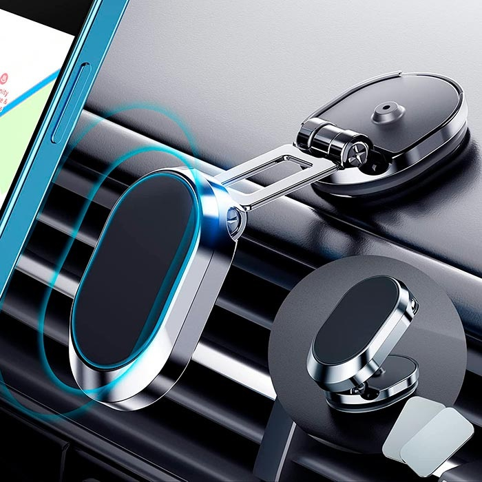 Suport metalic magnetic auto pentru telefon [2]