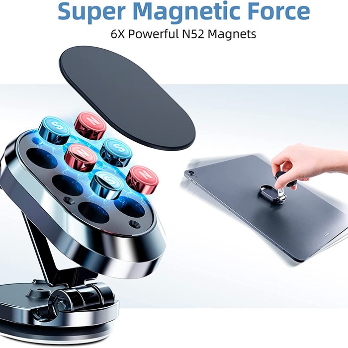 Suport metalic magnetic auto pentru telefon [6]