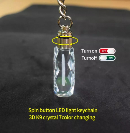 Breloc auto din cristal cu LED - Logo SKODA [4]