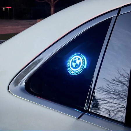 Emblema luminoasa LED - Emblemă Luminoasă LED Auto cu Logo BMW - set 2 bucati