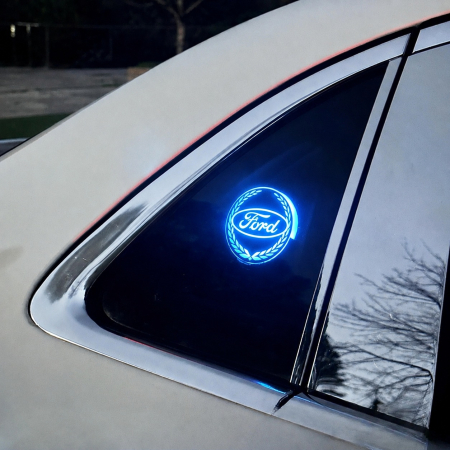 Emblema luminoasa LED - Emblemă Luminoasă LED Auto cu Logo FORD - set 2 bucati