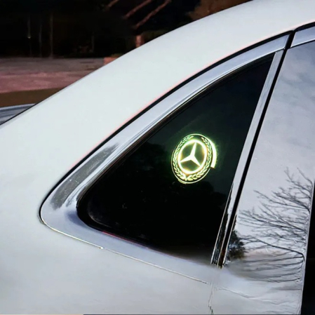 Emblema luminoasa LED - Emblemă Luminoasă LED Auto cu Logo MERCEDES - set 2 bucati