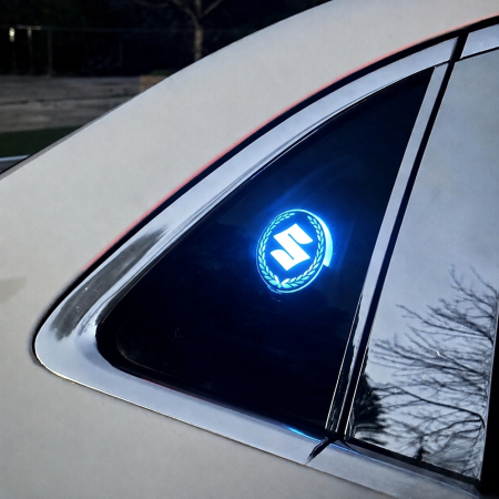 Emblema luminoasa LED - Emblemă Luminoasă LED Auto cu Logo SUZUKI - set 2 bucati