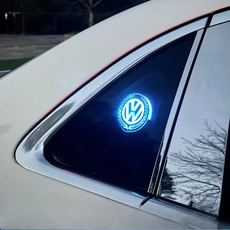 Emblema luminoasa LED - Emblemă Luminoasă LED Auto cu Logo VW VOLKSWAGEN - set 2 bucati