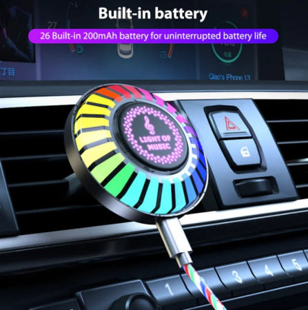 Odorizant auto iluminat RGB HYUNDAI - conexiune Bluetooth [5]