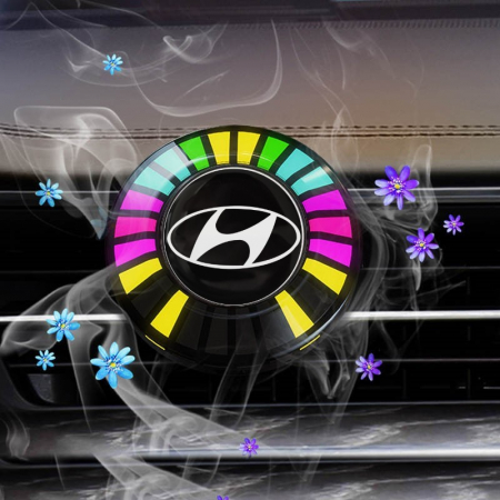 Odorizant auto cu iluminare LED RGB - Odorizant auto iluminat RGB HYUNDAI - conexiune Bluetooth