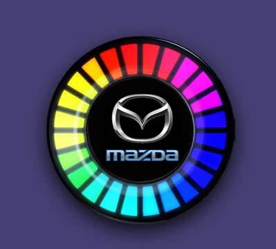 Odorizant auto iluminat RGB MAZDA - conexiune Bluetooth [2]