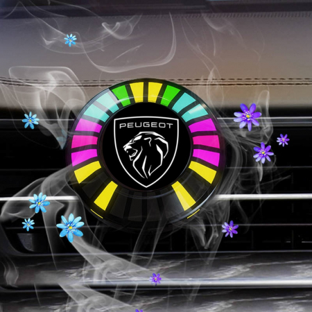 Odorizant auto cu iluminare LED RGB - Odorizant auto iluminat RGB PEUGEOT - conexiune Bluetooth