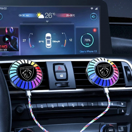 Odorizant auto iluminat RGB PEUGEOT - conexiune Bluetooth [2]