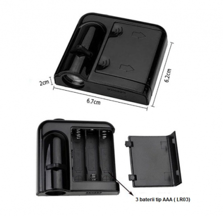 Set 2 Lampi Proiectoare Led Logo Universale JAGUAR [4]