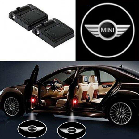 Proiectoare portiera cu holograma - Set 2 Lampi Proiectoare Led Logo Universale MINI COOPER