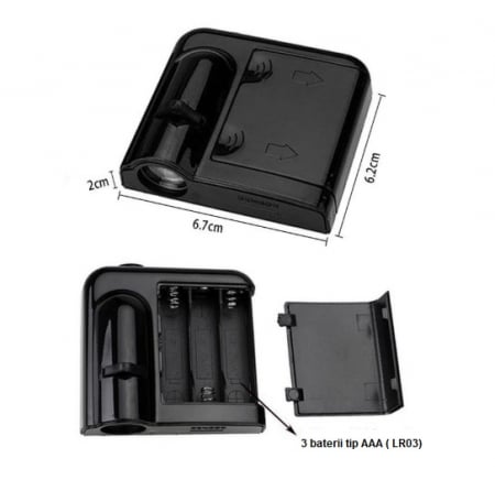 Set 2 Lampi Proiectoare Led Logo Universale Mitsubishi [4]