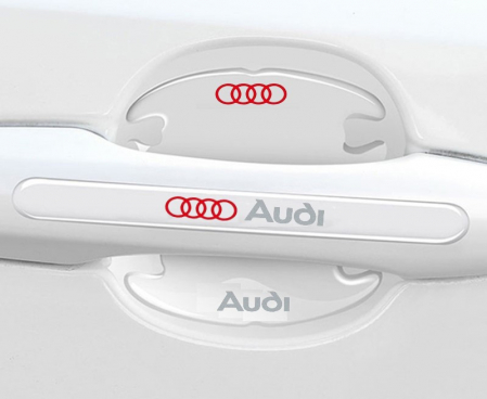 Set 8 Stikere - Autocolante Transparente pentru Protectie Zgarieturi Manere Usa - AUDI [1]