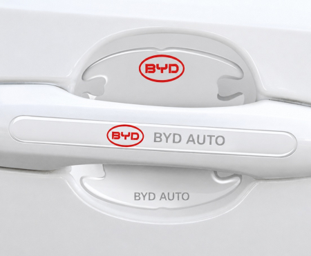 Set 8 Stikere - Autocolante Transparente pentru Protectie Zgarieturi Manere Usa - BYD [1]