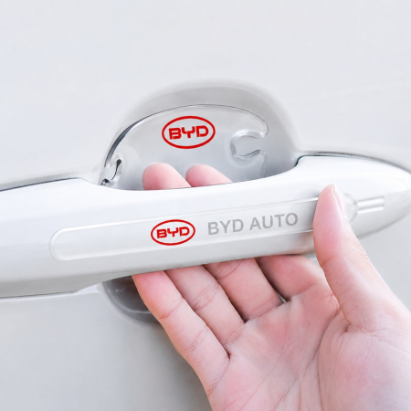 Protectii Manere exterioare usa - Set 8 Stikere - Autocolante Transparente pentru Protectie Zgarieturi Manere Usa - BYD