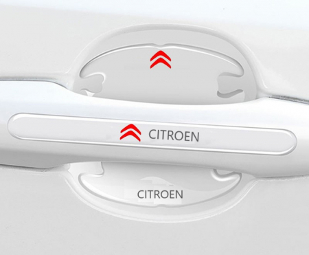 Set 8 Stikere - Autocolante Transparente pentru Protectie Zgarieturi Manere Usa - CITROEN [1]