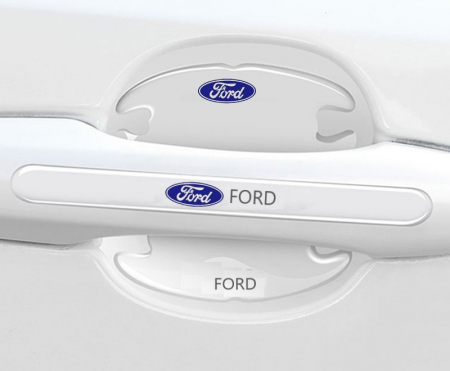 Set 8 Stikere - Autocolante Transparente pentru Protectie Zgarieturi Manere Usa - FORD [1]
