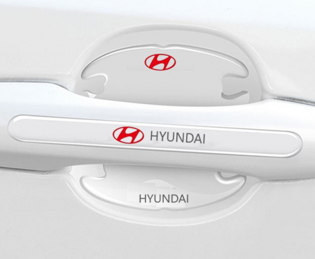 Set 8 Stikere - Autocolante Transparente pentru Protectie Zgarieturi Manere Usa - HYUNDAI [1]