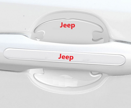 Set 8 Stikere - Autocolante Transparente pentru Protectie Zgarieturi Manere Usa - JEEP [1]