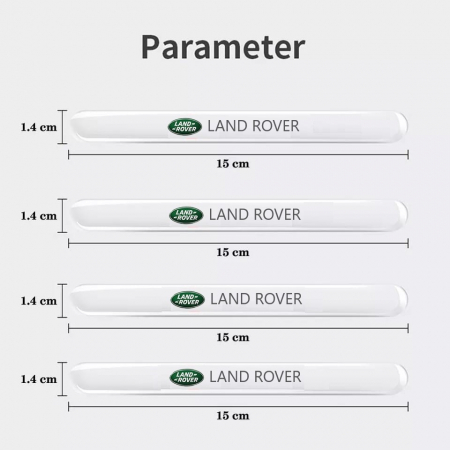 Set 8 Stikere - Autocolante Transparente pentru Protectie Zgarieturi Manere Usa - LAND ROVER [4]