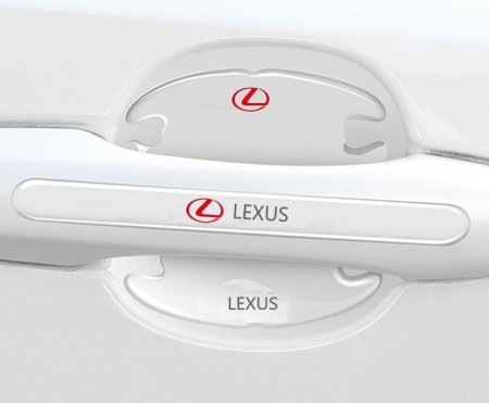 Set 8 Stikere - Autocolante Transparente pentru Protectie Zgarieturi Manere Usa - LEXUS [1]