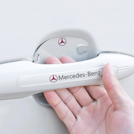 Protectii Manere exterioare usa - Set 8 Stikere - Autocolante Transparente pentru Protectie Zgarieturi Manere Usa - Mercedes