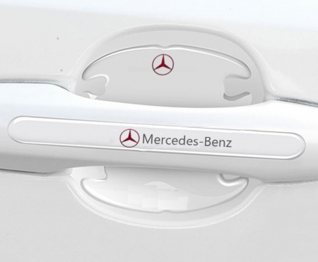Set 8 Stikere - Autocolante Transparente pentru Protectie Zgarieturi Manere Usa - Mercedes [1]