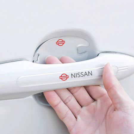 Protectii Manere exterioare usa - Set 8 Stikere - Autocolante Transparente pentru Protectie Zgarieturi Manere Usa - NISSAN