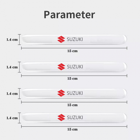 Set 8 Stikere - Autocolante Transparente pentru Protectie Zgarieturi Manere Usa - SUZUKI [4]