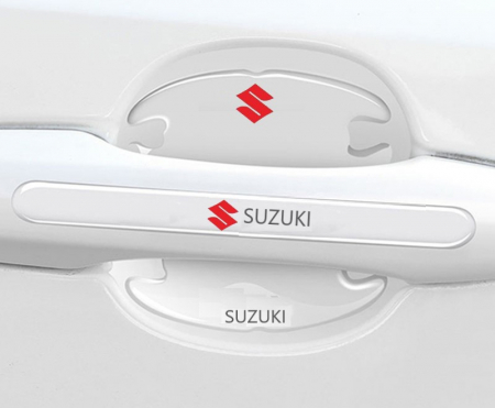 Set 8 Stikere - Autocolante Transparente pentru Protectie Zgarieturi Manere Usa - SUZUKI [1]