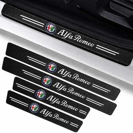 Protectii praguri auto - Set protectii prag autocolante Carbon - ALFA ROMEO