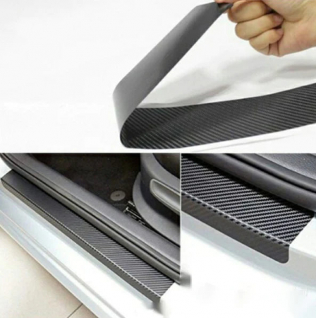 Set protectii prag autocolante Carbon - AUDI [3]