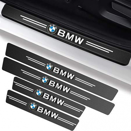 Protectii praguri auto - Set protectii prag autocolante Carbon - BMW