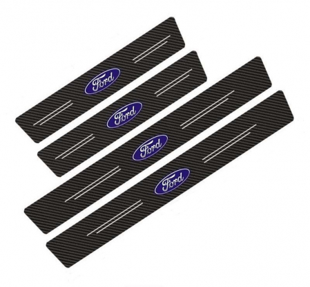 Set protectii prag autocolante Carbon - FORD [1]