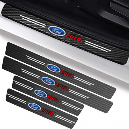 Protectii praguri auto - Set protectii prag autocolante Carbon - FORD