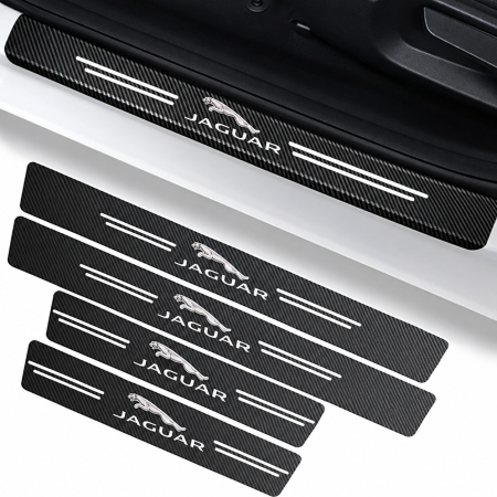 Protectii praguri auto - Set protectii prag autocolante Carbon - JAGUAR