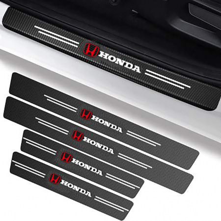 Protectii praguri auto - Set protectii prag autocolante Carbon - HONDA