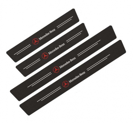 Set protectii prag autocolante Carbon - MERCEDES [1]
