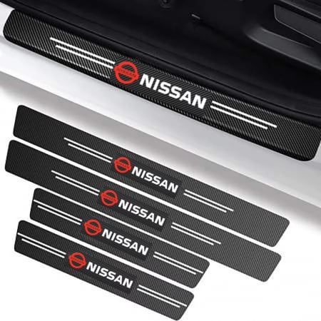 Protectii praguri auto - Set protectii prag autocolante Carbon - NISSAN
