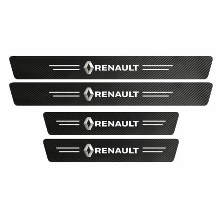 Set protectii prag autocolante Carbon - RENAULT [1]