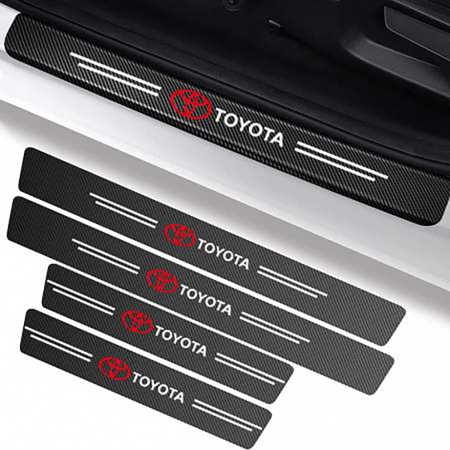 Protectii praguri auto - Set protectii prag autocolante Carbon - TOYOTA