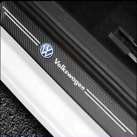 Set protectii prag autocolante Carbon - Volkswagen VW [3]